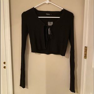 SOLD NWT NastyGal Tie Front Top